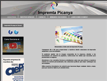 Tablet Screenshot of imprentapicanya.com